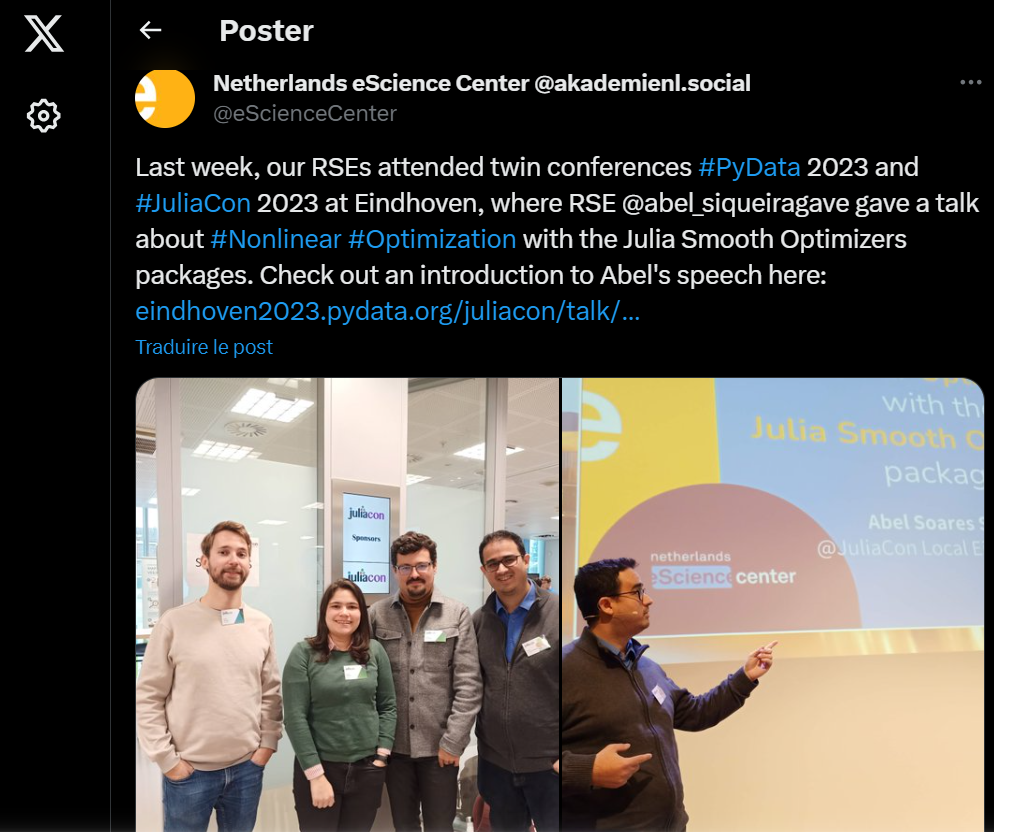 Some tweets about the event